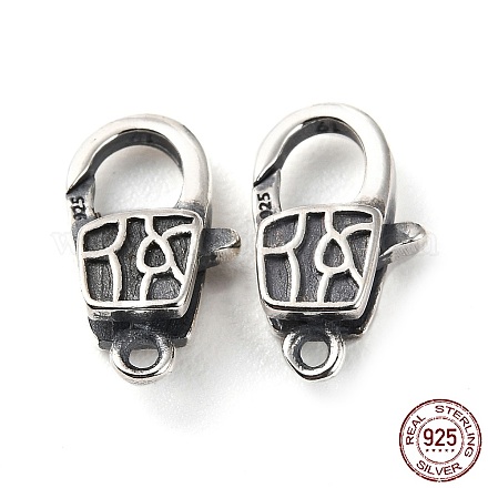 925 тайская застежка-когти из стерлингового серебра STER-D003-14AS-1