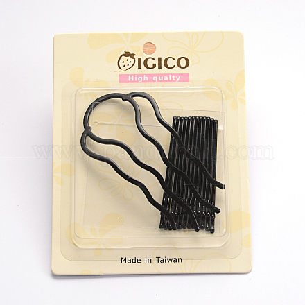 Iron Hair Bobby Pins and Hair Sticks Hair Accessories Sets OHAR-M020-11-1