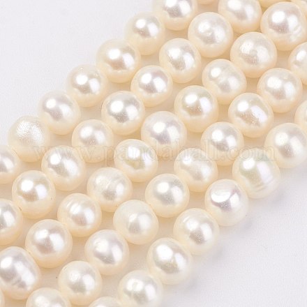Natural Cultured Freshwater Pearl Beads Strands PEAR-D187-47-1