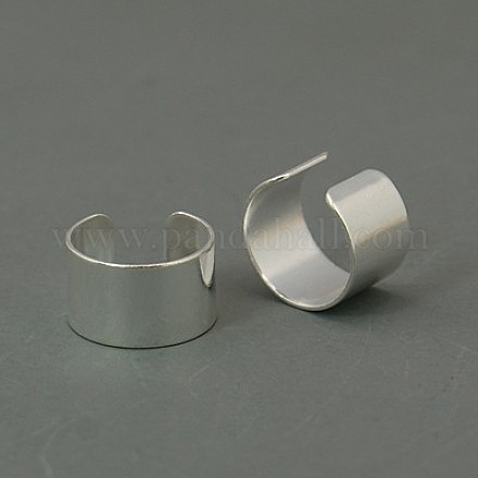Brass Clip-on Earring Findings KK-1642-1-S-1