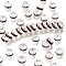 Brass Grade A Rhinestone Spacer Beads, Straight Flange, Rondelle, Silver, Light Amethyst, 6mm, Hole: 1mm