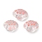 Handmade Lampwork Beads Strands, Shell Shapes, Pink, 16~16.5x12~13x9~10mm, Hole: 1.2mm, about 25pcs/strand, 16.14''(41cm)