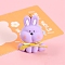 Resin Pendants, Rabbit, Lilac, 55x40mm