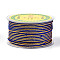 11M Polycotton Metallic Braided Cord, for Wall Hanging, Crafts, Gift Wrapping, Blue, 2.5mm, about 12.03 Yards(11m)/Roll