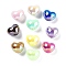 Opaque Acrylic Beads, Heart, 16x19.5x14.5mm, Hole: 2mm