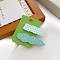 2Pcs Plastic Alligator Hair Clips, Hair Accessories for Girls Women, Rectangle and Cloud, Medium Turquoise, 50~65x20mm, 2pcs/set