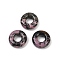 Natural Rhodonite Pendants, Donut/Pi Disc Charms, 15x5mm, Hole: 6mm