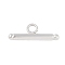Non-Tarnish 304 Stainless Steel Toggle Clasps, Bar, Stainless Steel Color, 15x5x2mm, Hole: 2mm