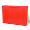 Kraft Paper Bags, with Handles, Gift Bags, Shopping Bags, Rectangle, Red, 35x48x14.2cm