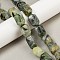 Natural Prehnite Beads Strands, Faceted, Nuggets, 19.5~23x14~15.5x13.5~15.5mm, Hole: 0.9mm, about 18~19pcs/strand, 14.96~15.47''(38~39.3cm)