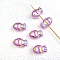 Opaque Acrylic Beads, Fish , Old Rose, 22x13mm, Hole: 3.3mm