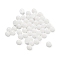 Natural White Jade Cabochons, Half Round, 3x1.5mm