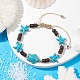 Braccialetti di perle intrecciate di cocco BJEW-JB10078-02-4