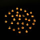 Bagliore nelle perle di semi di vetro trasparente luminoso scuro SEED-YWC0001-01C-7