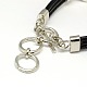 Leather Snap Bracelets BJEW-A101-H1-2