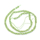 Natürlichen Peridot Perlen Stränge G-E530-07AI-2