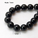Chapelets de perles en pierre noire synthétique G-G088-12mm-1