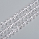 Natürlichem Quarz-Kristall-Perlen Stränge G-E560-E09-6mm-1