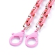 (Jewelry Parties Factory Sale)Personalized Acrylic & CCB Plastic Cable Chain Necklaces NJEW-JN02824-03-2