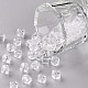Perles de clairon rondes en verre de couleurs transparentes SEED-S045-001A-C03-1