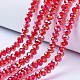 Electroplate Glass Beads Strands EGLA-A034-T10mm-B06-1
