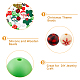 DICOSMETIC 43Pcs Christmas Focal Silicone Beads Colorful Round Beads Christmas Snowman Snowflake Silicone Beads Set Keychain Making Kit for Pen Christmas Decor Jewelry Making SIL-HY0001-24-4