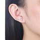 Boucles d'oreilles avec pendentif en 925 argent sterling EJEW-BB30539-P-3