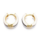 Brass Huggie Hoop Earrings EJEW-S209-07A-3