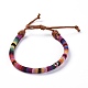 Rope Cloth Ethnic Cords Bracelets BJEW-JB04183-M-2