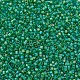MIYUKIデリカビーズ  シリンダー  日本製シードビーズ  11/0  （db0858)つや消し透明緑色ab  1.3x1.6mm  穴：0.8mm  約10000個/袋  50 G /袋 SEED-X0054-DB0858-3