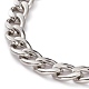 Hommes 304 en acier inoxydable chaînes cubaines bracelets et colliers ensembles de bijoux SJEW-JS01159-6