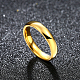 Подарки на день святого валентина глазурованные парные кольца из титановой стали для женщин RJEW-BB16394-8G-5