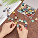 PandaHall Elite 72Pcs 12 Colors Plating Opaque & Transparent Resin Beads RESI-PH0001-70-5