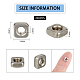 SUPERFINDINGS About 220Pcs Stainless Steel M3 Square Nuts Square Thin Nuts 5.4mm Insert Nut for Lock Washers FIND-FH0005-62-2