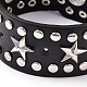 Панк-рок шипованных браслеты кожаный шнур BJEW-D351-02-2