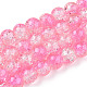 Chapelets de perles en verre craquelé peint CCG-S001-8mm-09-A-1