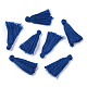 ハンドメイドポリコットン（ポリエステルコットン）タッセル飾り  ペンダントの飾り  ブルー  29~35mm OCOR-Q024-71-3