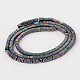 Electroplated Non-magnetic Synthetic Hematite Square Bead Strands G-F234-05E-2