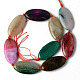 Natur Multi-Color-Achat Perlen Stränge G-S370-029-2
