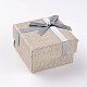 Cuadrados cajas de cartón anillos CBOX-D028-01-2