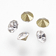 ガラスはシャトンラインストーンバック指摘ダイヤモンド結晶グレード  バックメッキ  2.4~2.5mm X-RGLA-PP18-01A-2