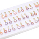 Orecchini pendenti con perle naturali micro pavé di zirconi chiari PEAR-N022-A02-5