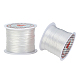 Chgcraft 8 rollos 0.5 mm cordón de cristal elástico cordón de cuentas elásticas cuerda manualidades para pulsera rebordear joyería hacer hilo 45 m / rollo EW-CA0001-01-1