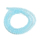 Hebras de perlas de vidrio transparentes pintadas para hornear DGLA-F029-J2mm-10-3