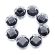 Chgcraft 40pcs cajas de anillo de plástico transparente negro aretes de cristal cajas de almacenamiento de joyas caja organizadora de exhibición con inserto de espuma para todo tipo de pendientes de joyería de anillo OBOX-CA0001-001A-1