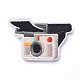 機械刺繍布地手縫い/アイロンワッペン  マスクと衣装のアクセサリー  アップリケ  カメラ  カラフル  38x63x2mm X-DIY-E025-D01-1