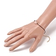 Natural Rose Quartz Beaded Bracelets BJEW-JB05505-03-5