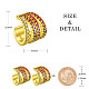 SHEGRACE Brass Micro Pave Grade AAA Cubic Zirconia Cuff Earrings JE020A-X-3