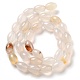 Chapelets de perles en agate blanche naturelle&nbsp;G-B106-B07-01-3
