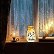 Film de lampe en pvc pour bricolage lumière colorée lampe suspendue bocal en verre dépoli DIY-WH0512-002-5